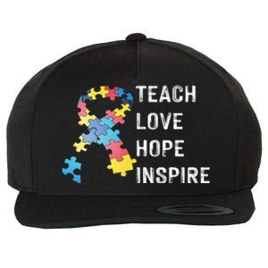 TEACH LOVE HOPE INSPIRE Wool Snapback Cap