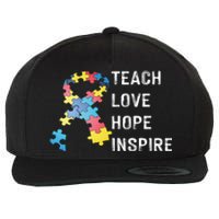 TEACH LOVE HOPE INSPIRE Wool Snapback Cap