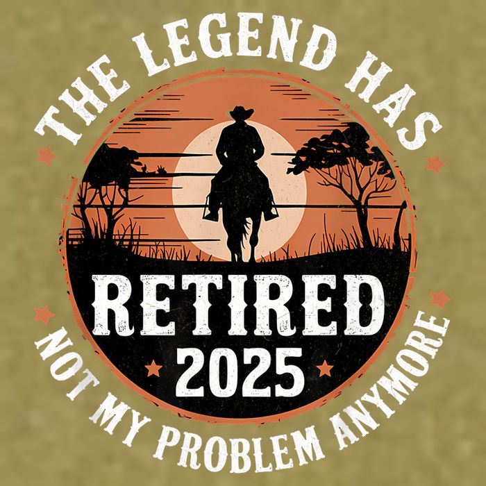 The Legend Has Retired 2025 Not My Problem Anymore.Pnufqfik Garment-Dyed Women's Muscle Tee