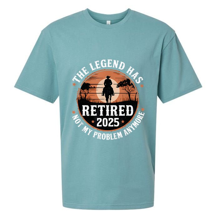 The Legend Has Retired 2025 Not My Problem Anymore.Pnufqfik Sueded Cloud Jersey T-Shirt