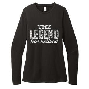 The Legend Has Retired Womens CVC Long Sleeve Shirt