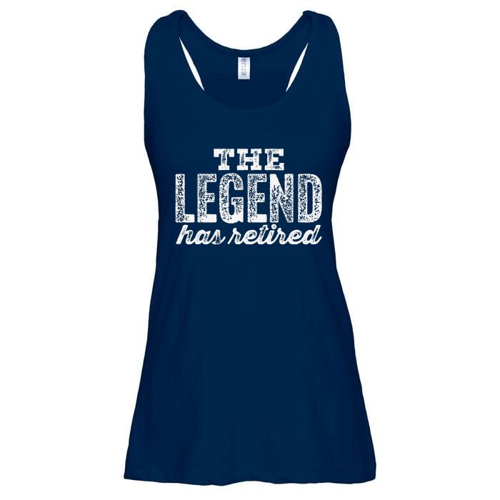 The Legend Has Retired Ladies Essential Flowy Tank