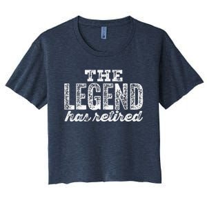 The Legend Has Retired Women's Crop Top Tee