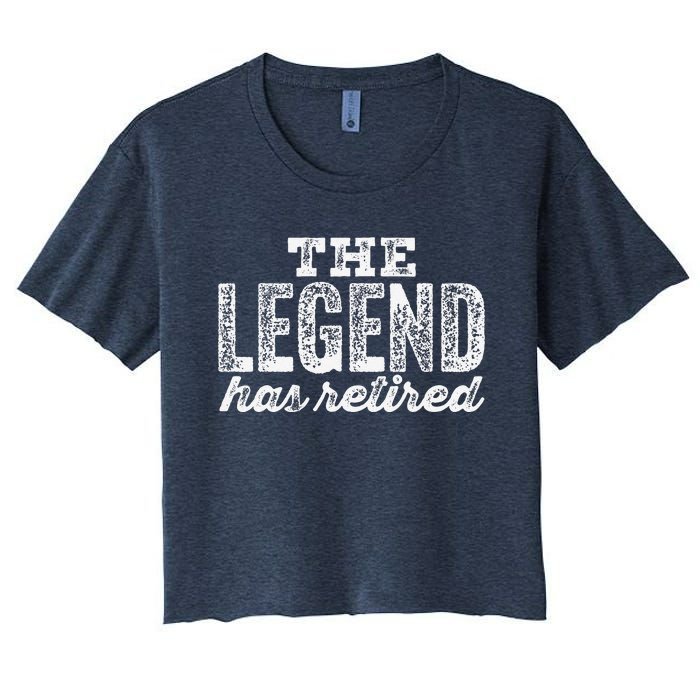 The Legend Has Retired Women's Crop Top Tee