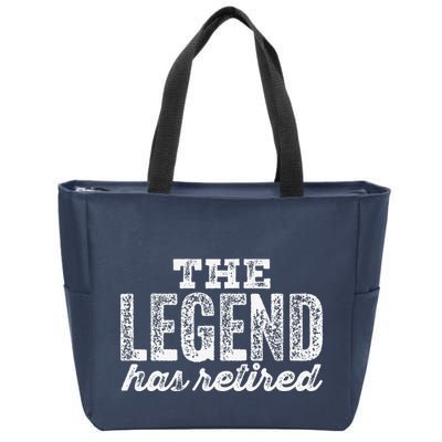 The Legend Has Retired Zip Tote Bag