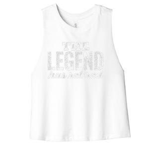 The Legend Has Retired Women's Racerback Cropped Tank