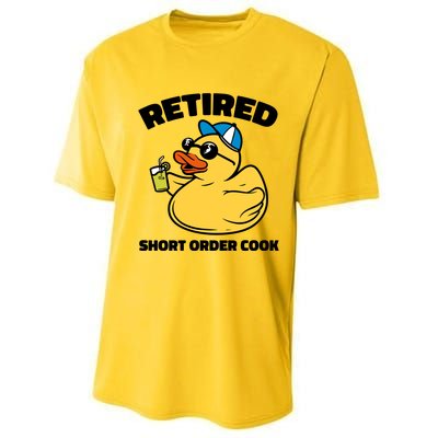 The Legend Has Retired Short Order Cook Meaningful Gift Performance Sprint T-Shirt