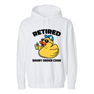 The Legend Has Retired Short Order Cook Meaningful Gift Garment-Dyed Fleece Hoodie