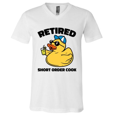 The Legend Has Retired Short Order Cook Meaningful Gift V-Neck T-Shirt