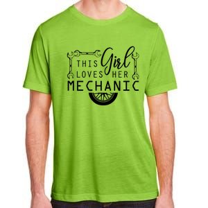 This Loves Her Mechanic Mechanics Wife Funny Car Lover Gift Adult ChromaSoft Performance T-Shirt