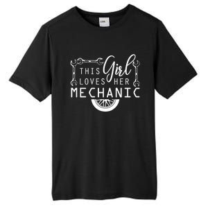 This Loves Her Mechanic Mechanics Wife Funny Car Lover Gift Tall Fusion ChromaSoft Performance T-Shirt