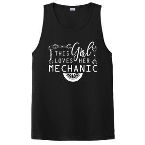 This Loves Her Mechanic Mechanics Wife Funny Car Lover Gift PosiCharge Competitor Tank