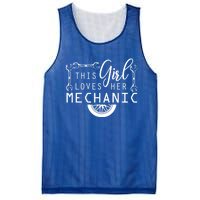 This Loves Her Mechanic Mechanics Wife Funny Car Lover Gift Mesh Reversible Basketball Jersey Tank