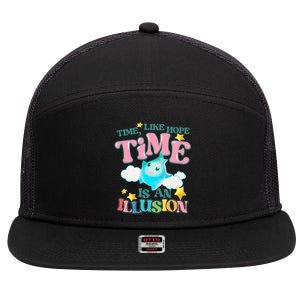 Time Like Hope Is An Illusion Lumalee Blue Luma Star 7 Panel Mesh Trucker Snapback Hat