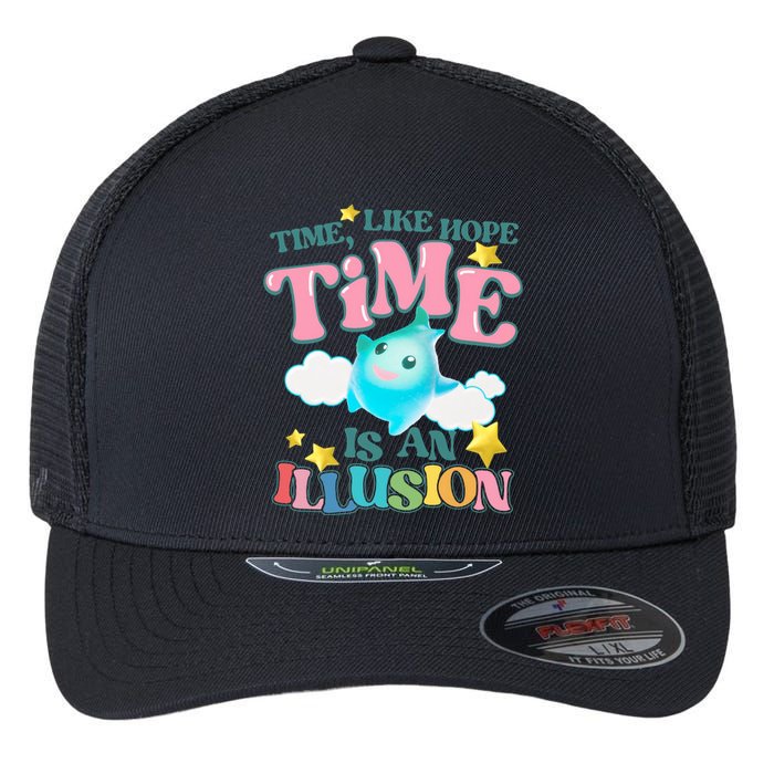 Time Like Hope Is An Illusion Lumalee Blue Luma Star Flexfit Unipanel Trucker Cap