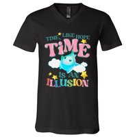 Time Like Hope Is An Illusion Lumalee Blue Luma Star V-Neck T-Shirt