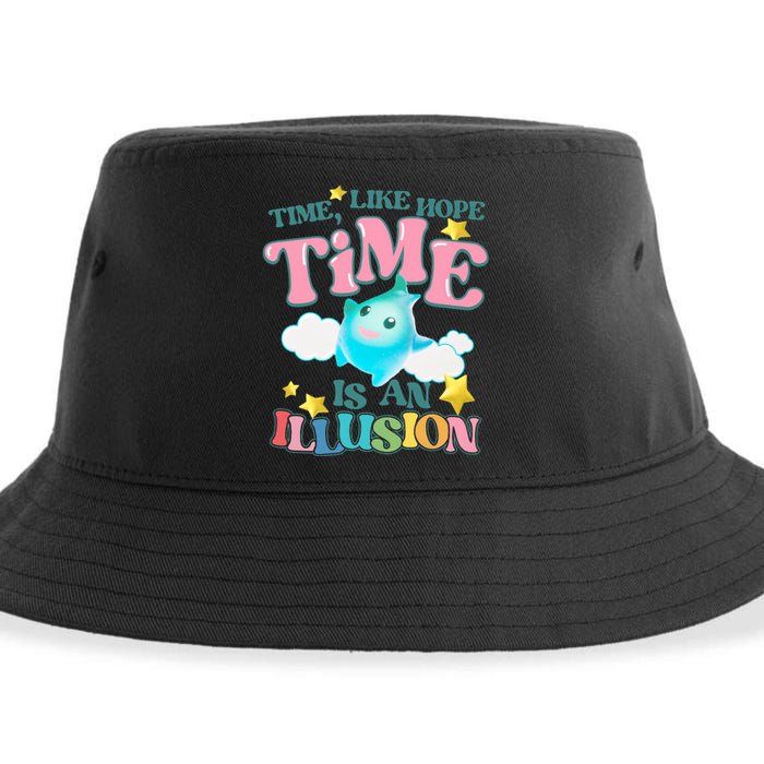 Time Like Hope Is An Illusion Lumalee Blue Luma Star Sustainable Bucket Hat