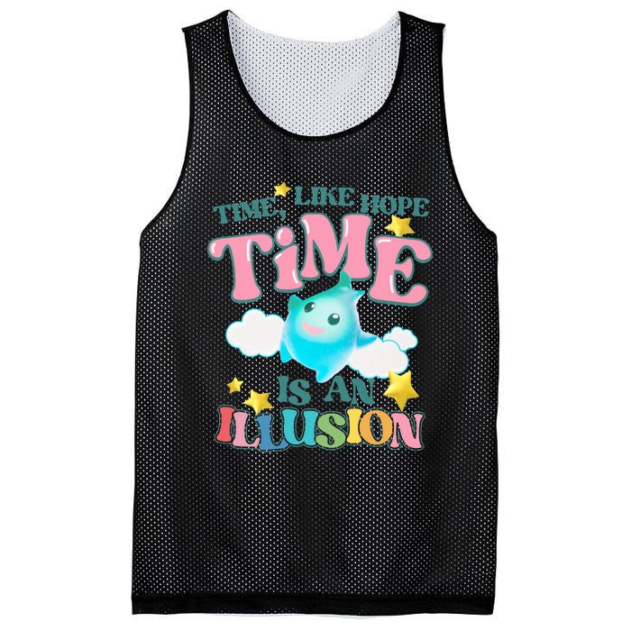 Time Like Hope Is An Illusion Lumalee Blue Luma Star Mesh Reversible Basketball Jersey Tank