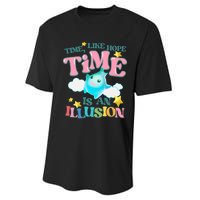 Time Like Hope Is An Illusion Lumalee Blue Luma Star Performance Sprint T-Shirt