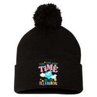 Time Like Hope Is An Illusion Lumalee Blue Luma Star Pom Pom 12in Knit Beanie