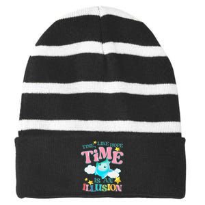 Time Like Hope Is An Illusion Lumalee Blue Luma Star Striped Beanie with Solid Band