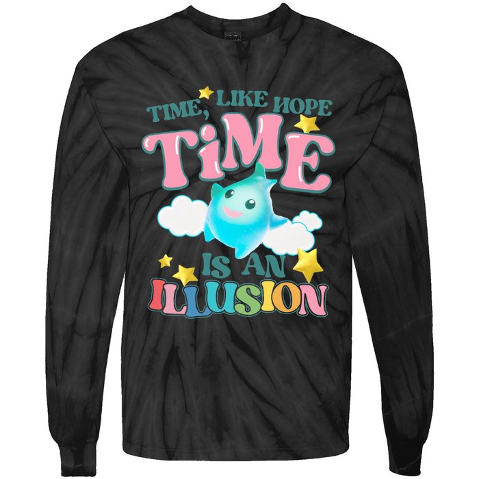 Time Like Hope Is An Illusion Lumalee Blue Luma Star Tie-Dye Long Sleeve Shirt