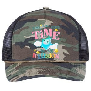 Time Like Hope Is An Illusion Lumalee Blue Luma Star Retro Rope Trucker Hat Cap