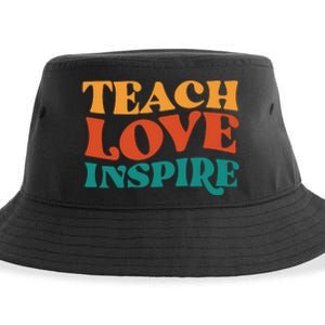 Teach Love Inspire Gift For Teacher Sustainable Bucket Hat