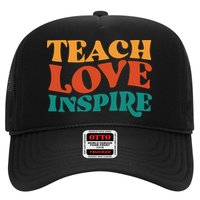 Teach Love Inspire Gift For Teacher Trucker Hat