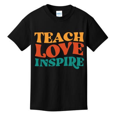 Teach Love Inspire Gift For Teacher Kids T-Shirt