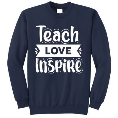 Teach Love Inspire Back To School Cute Teacher Sweatshirt