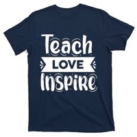 Teach Love Inspire Back To School Cute Teacher T-Shirt