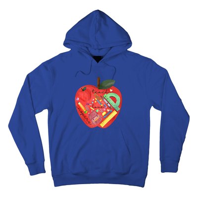 Teach Love Inspire Watercolor Teachers' Day Lettering Gift Hoodie