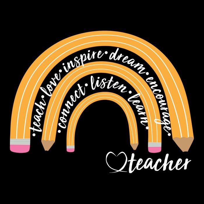 Teach Love Inspire Dream Encourage Teacher Love Flatbill Hat