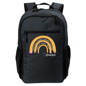 Teach Love Inspire Dream Encourage Teacher Love Daily Commute Backpack