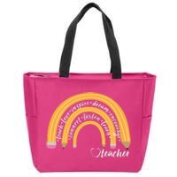 Teach Love Inspire Dream Encourage Teacher Love Zip Tote Bag