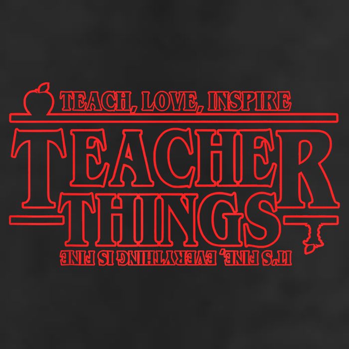 Teach Love Inspire Teacher Things It's Fine Everything Microfiber Hand Towel