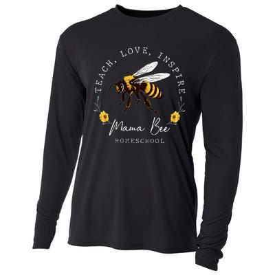 Teach Love Inspire Mama Bee Homeschool Teachers Wo Cooling Performance Long Sleeve Crew