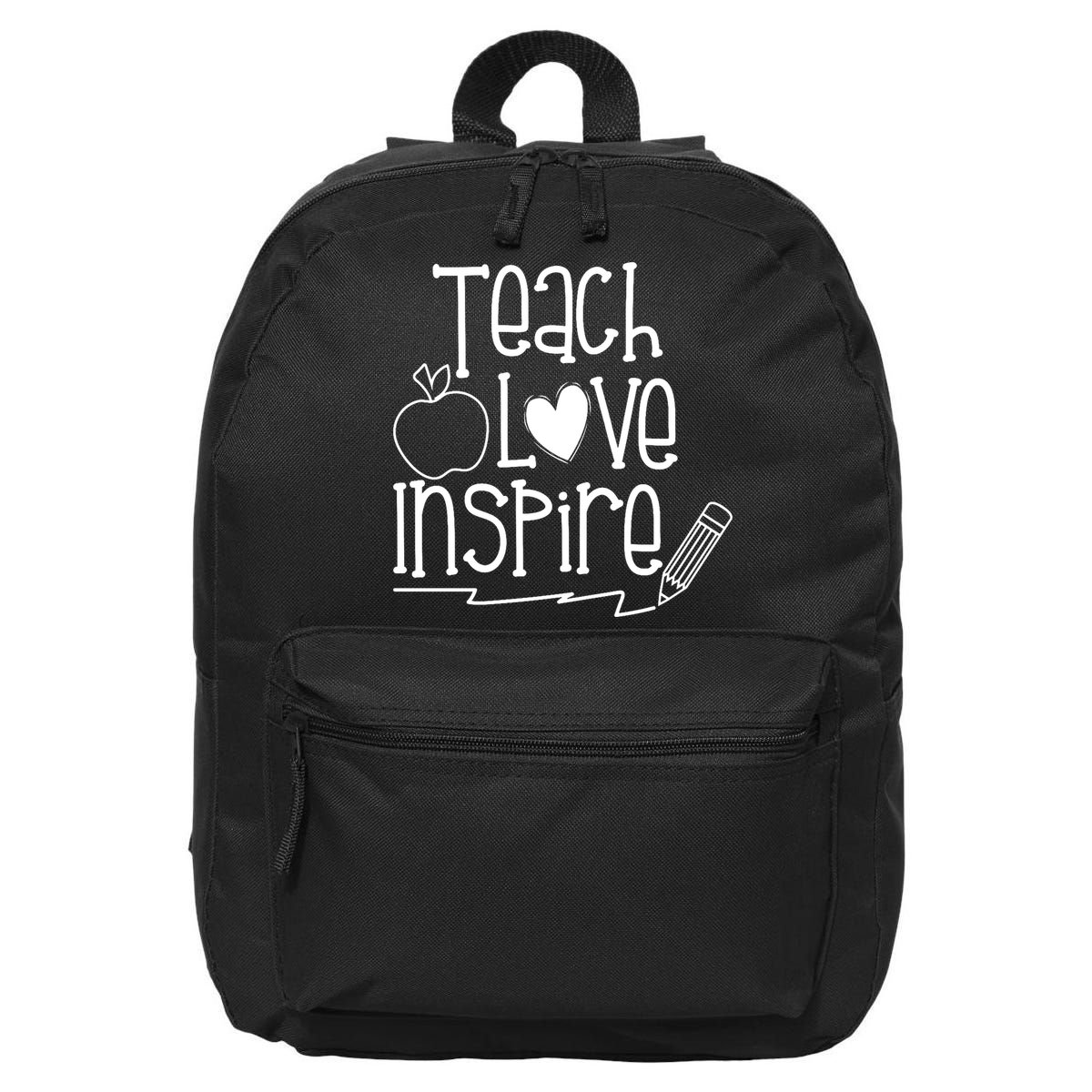 Teach Love Inspire Cute Gift For Teacher 16 in Basic Backpack