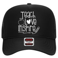 Teach Love Inspire Cute Gift For Teacher Trucker Hat