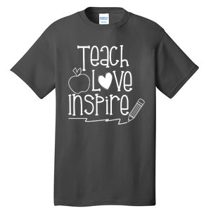 Teach Love Inspire Cute Gift For Teacher Tall T-Shirt