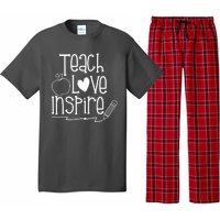 Teach Love Inspire Cute Gift For Teacher Pajama Set