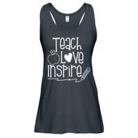 Teach Love Inspire Cute Gift For Teacher Ladies Essential Flowy Tank