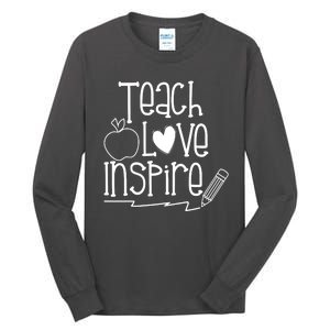 Teach Love Inspire Cute Gift For Teacher Tall Long Sleeve T-Shirt