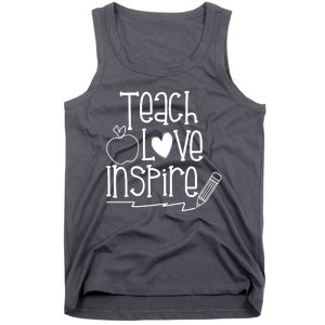 Teach Love Inspire Cute Gift For Teacher Tank Top