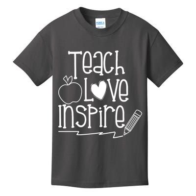 Teach Love Inspire Cute Gift For Teacher Kids T-Shirt