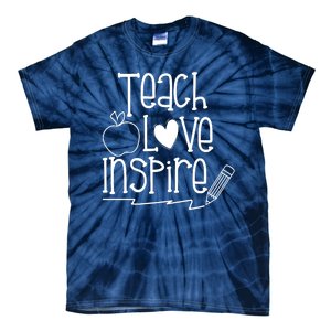 Teach Love Inspire Cute Gift For Teacher Tie-Dye T-Shirt