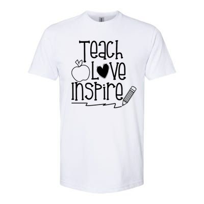 Teach Love Inspire Cute Gift For Teacher Softstyle® CVC T-Shirt