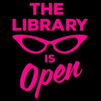 The Library Is Open Drag Queen Drawstring Bag