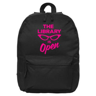 The Library Is Open Drag Queen 16 in Basic Backpack